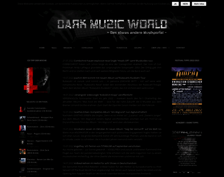 Darkmusicworld.de thumbnail