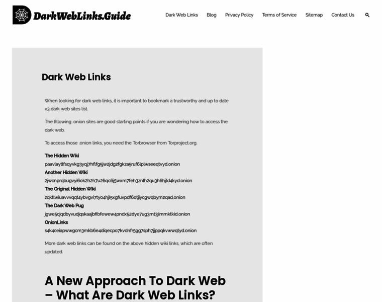 Darkweblinks.guide thumbnail