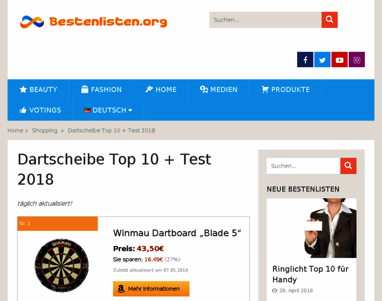 Dartscheibe.net thumbnail