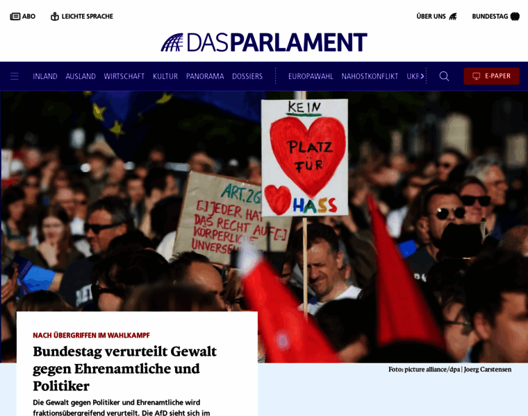 Das-parlament.de thumbnail