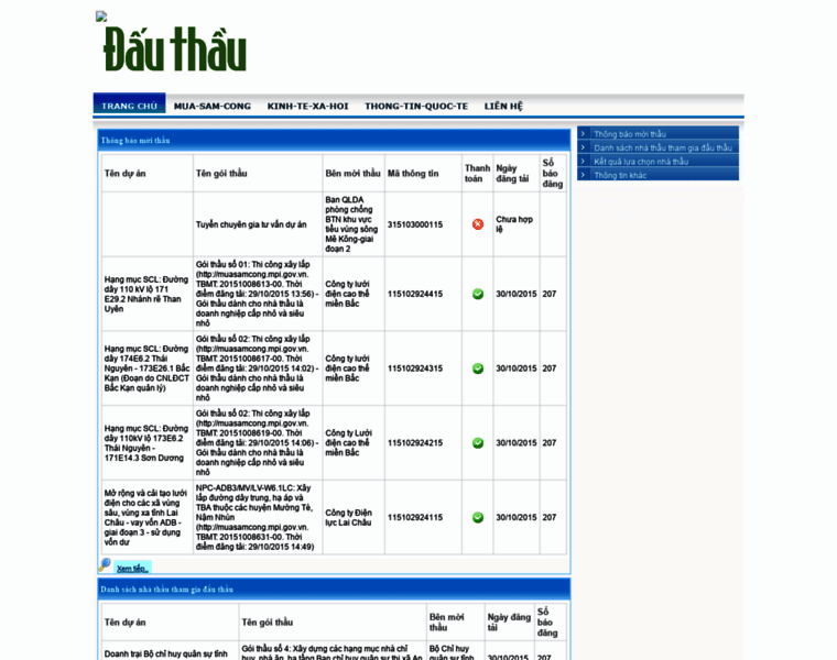 Data.thongtindauthau.com.vn thumbnail