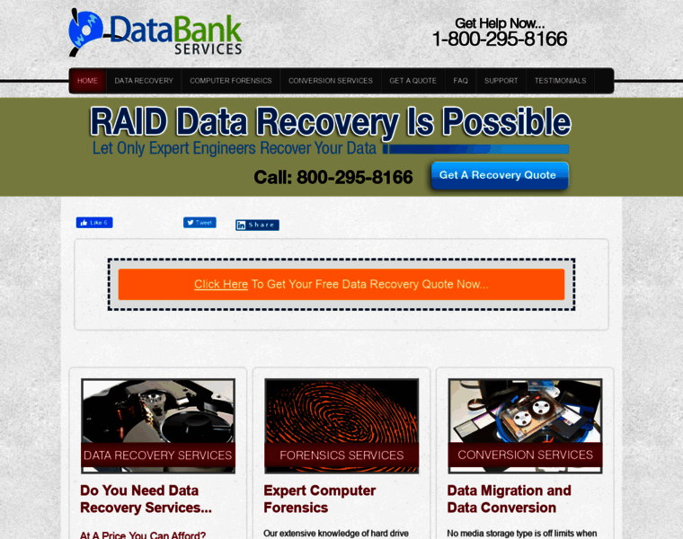Databankservices.com thumbnail