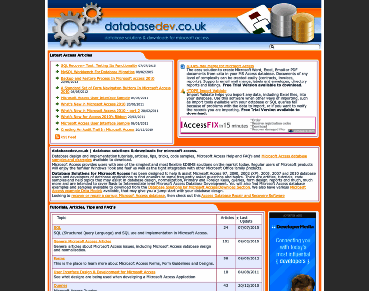 Databasedev.co.uk thumbnail