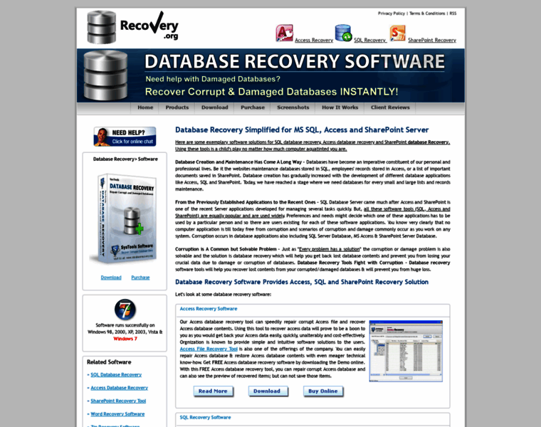Databaserecovery.org thumbnail