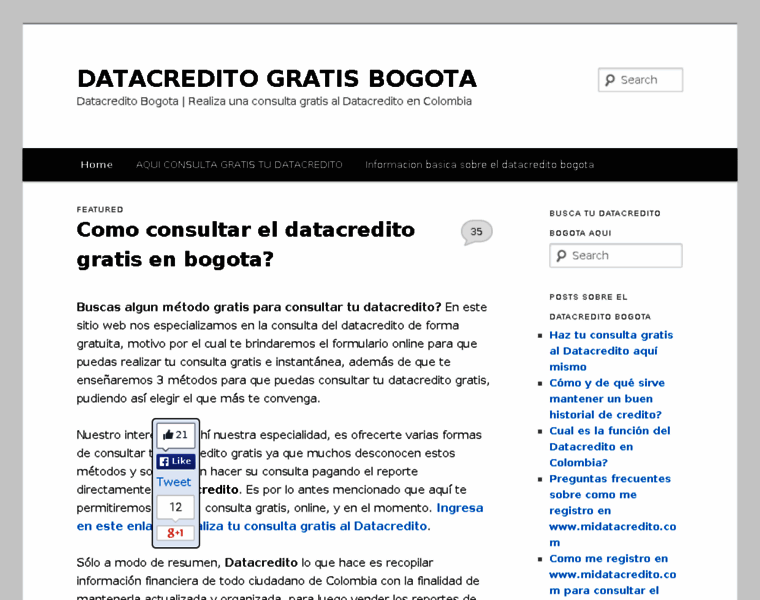 Datacreditobogota.co thumbnail