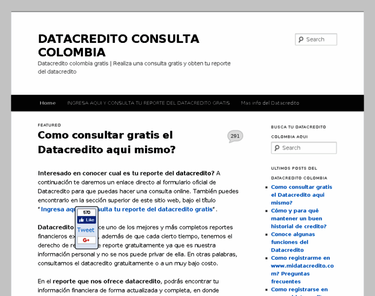 Datacreditocolombia.com thumbnail