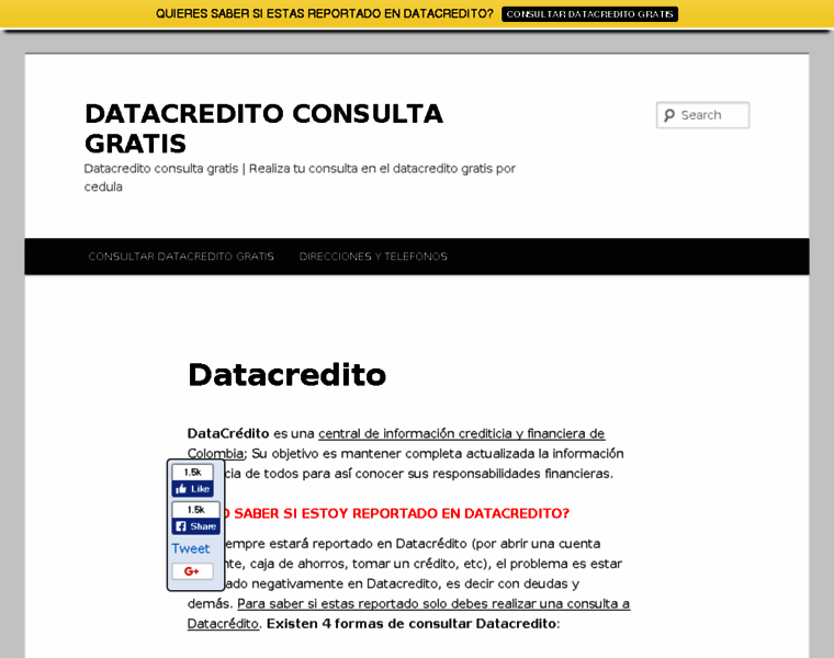 Datacreditoconsultagratis.com thumbnail