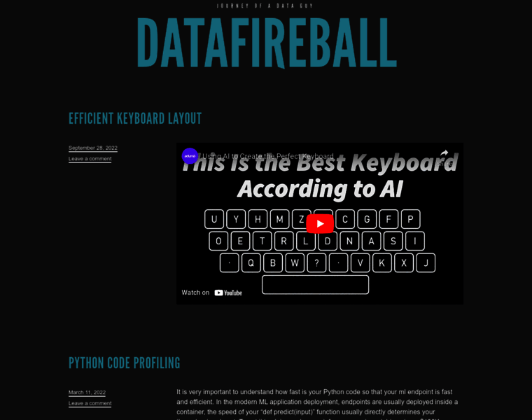 Datafireball.com thumbnail