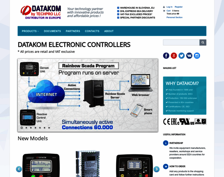 Datakom-europe.com thumbnail