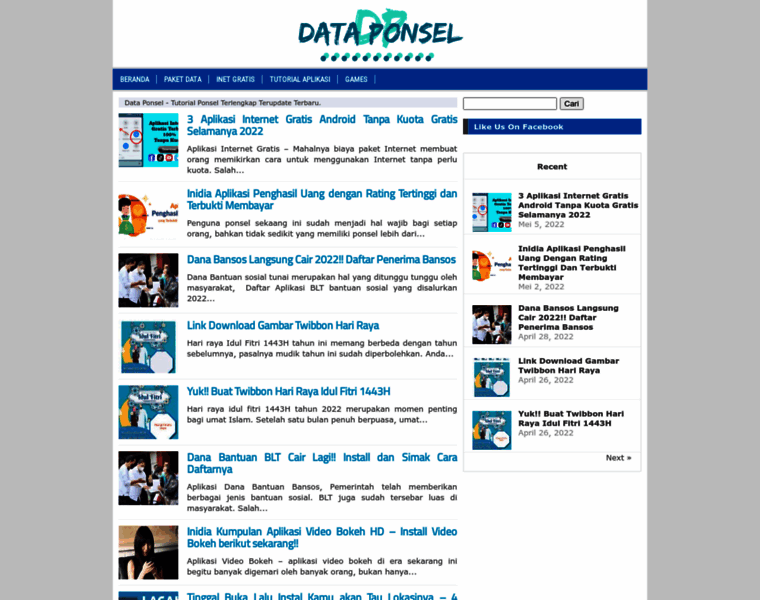 Dataponsel.net thumbnail
