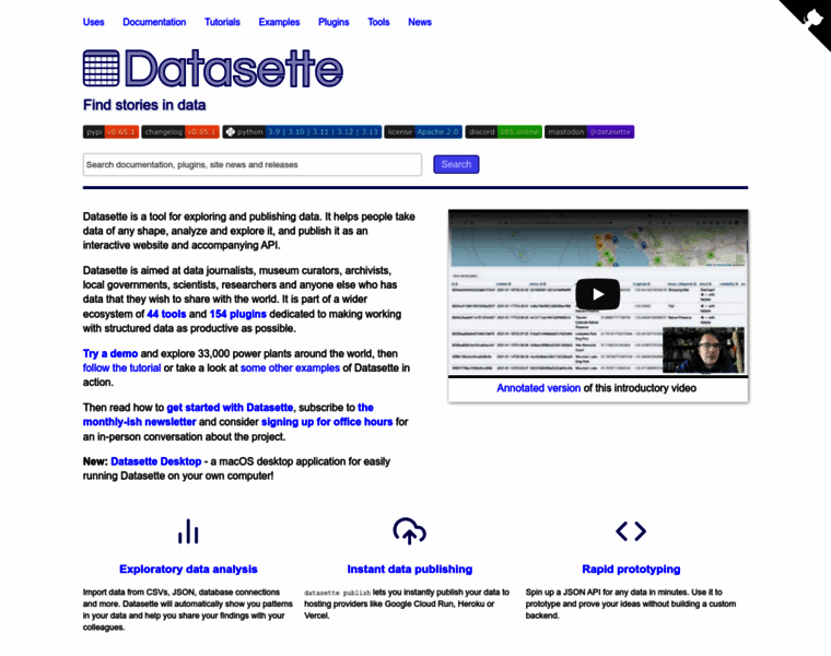 Datasette.io thumbnail