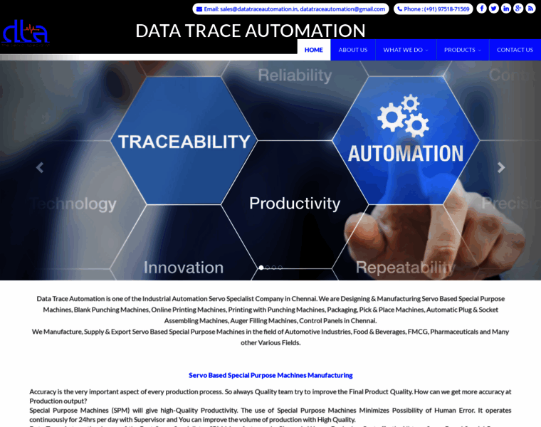 Datatraceautomation.in thumbnail