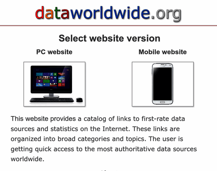 Dataworldwide.org thumbnail