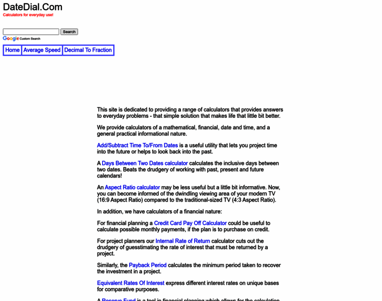 Datedial.com thumbnail Datedial.com thumbnail