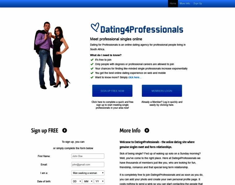 Dating4professionals.co.za thumbnail