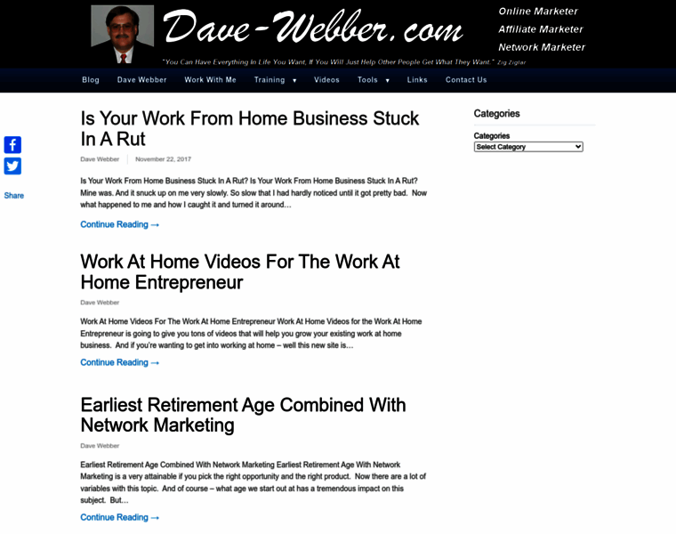 Dave-webber.com thumbnail