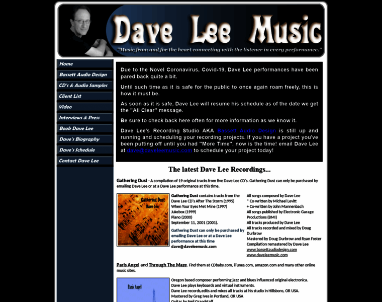 Daveleemusic.com thumbnail
