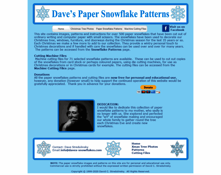 Daves-snowflakes.com thumbnail