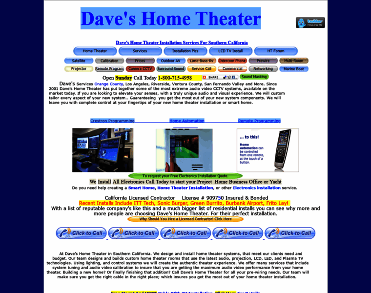 Daveshometheater.com thumbnail