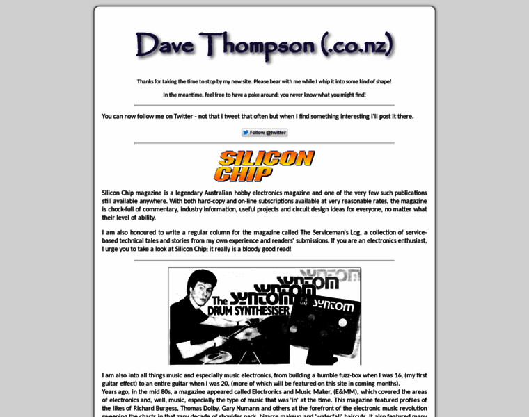 Davethompson.co.nz thumbnail