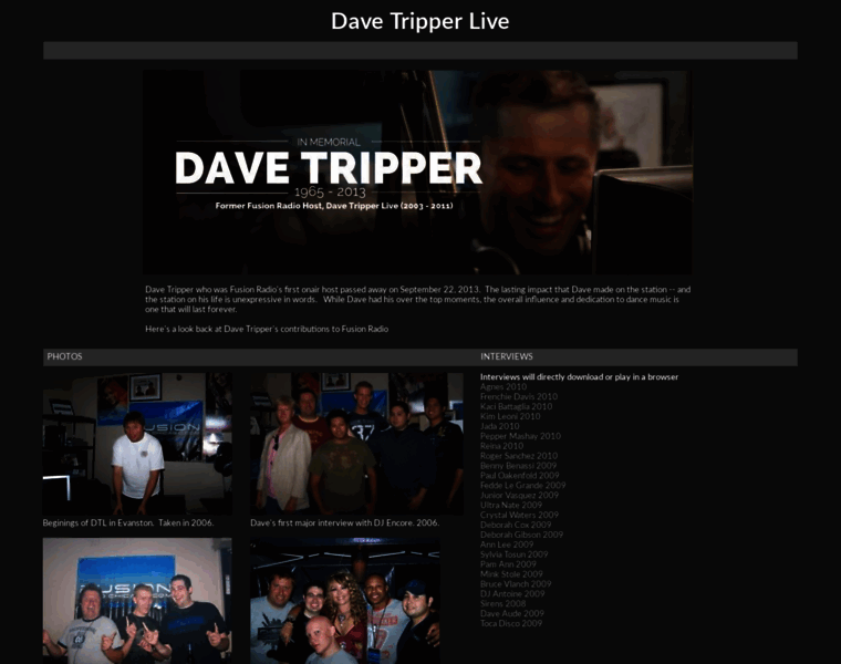 Davetripperlive.com thumbnail