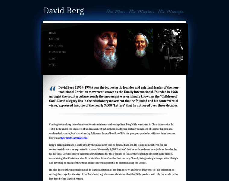 Davidberg.org thumbnail