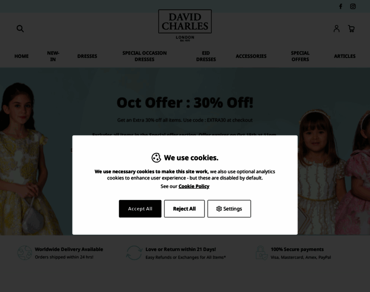 Davidcharleschildrenswear.com thumbnail