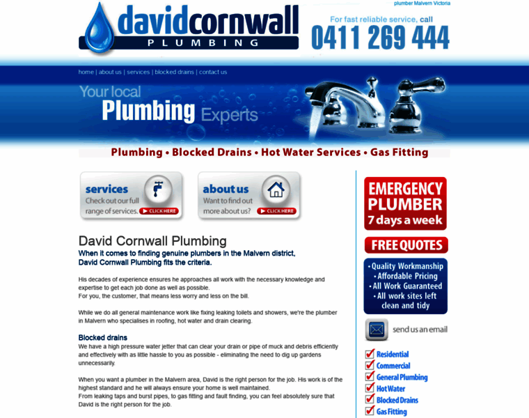 Davidcornwallplumbing.com.au thumbnail