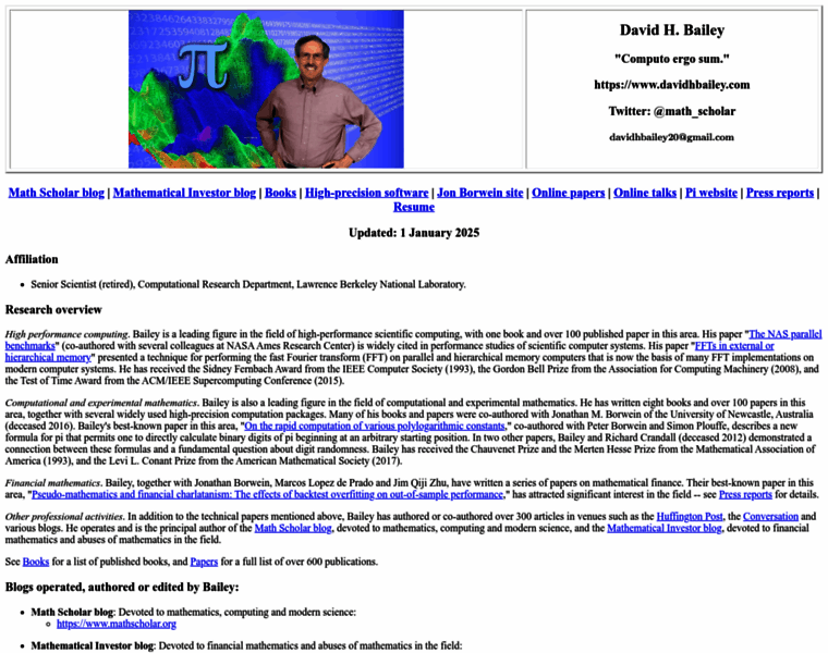 Davidhbailey.com thumbnail Davidhbailey.com thumbnail