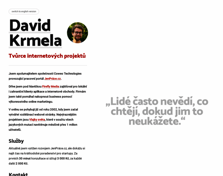 Davidkrmela.cz thumbnail