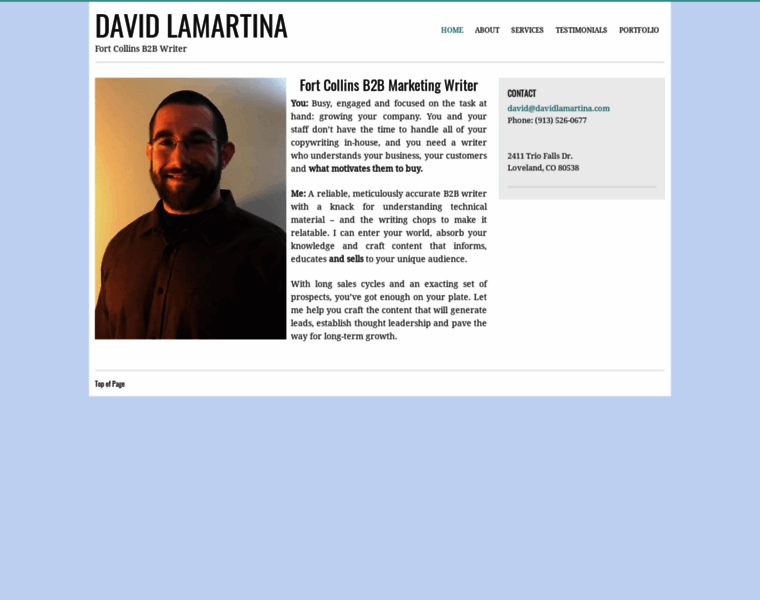 Davidlamartina.com thumbnail