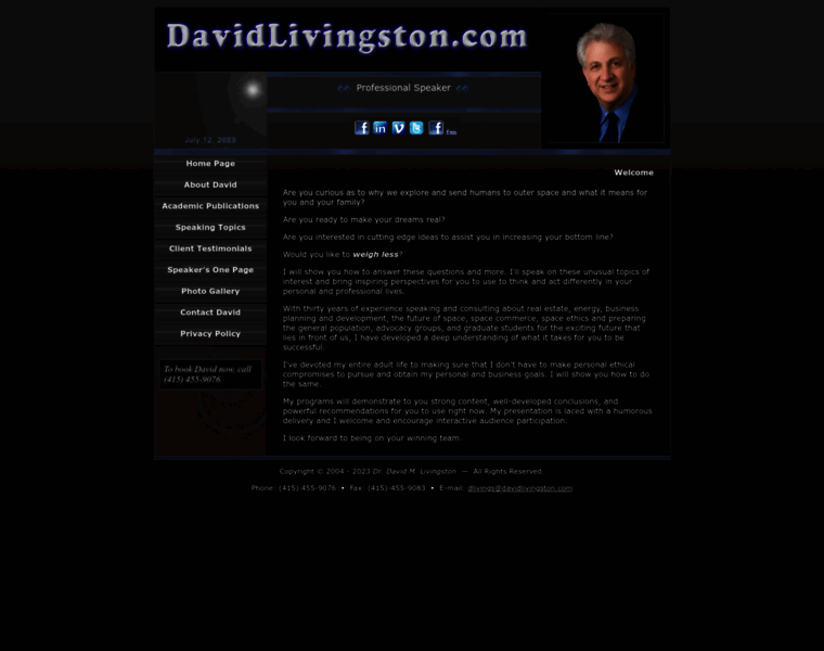 Davidlivingston.com thumbnail