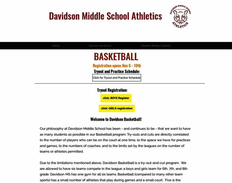 Davidsonathletics.com thumbnail