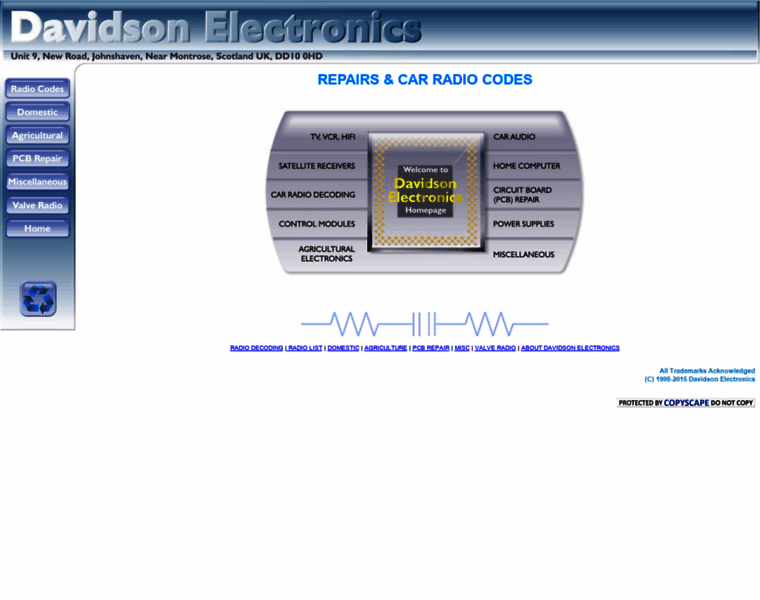 Davidsonelectronics.co.uk thumbnail