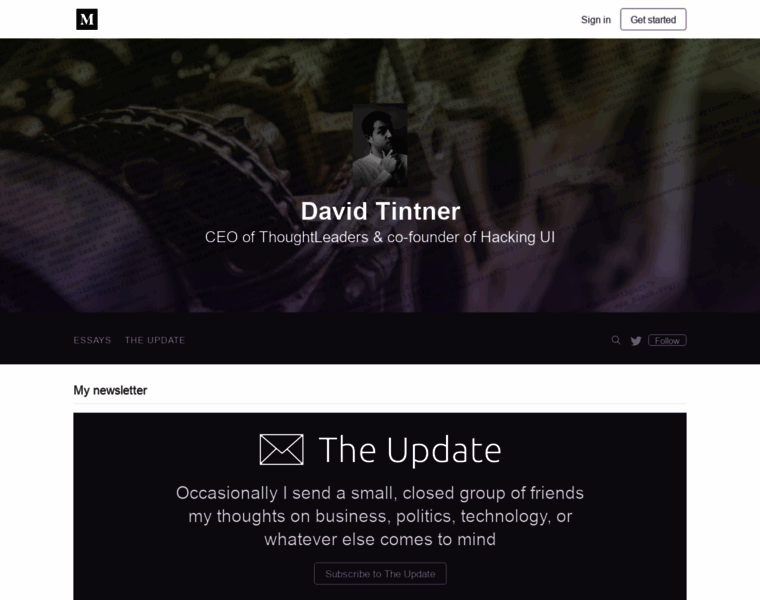 Davidtintner.com thumbnail