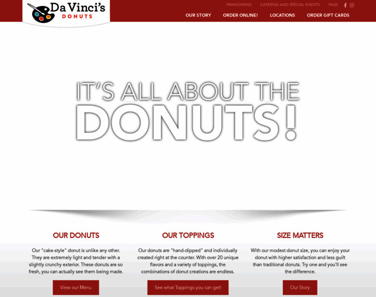 Davincisdonuts.com thumbnail