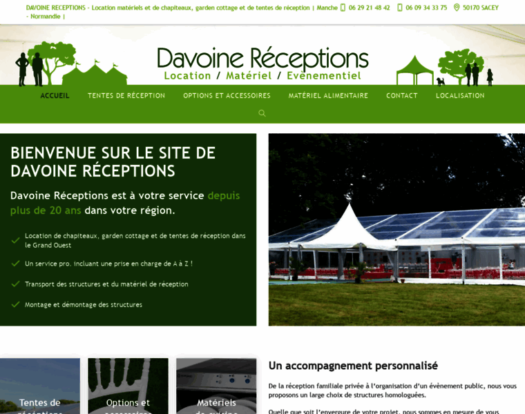 Davoine-receptions.com thumbnail