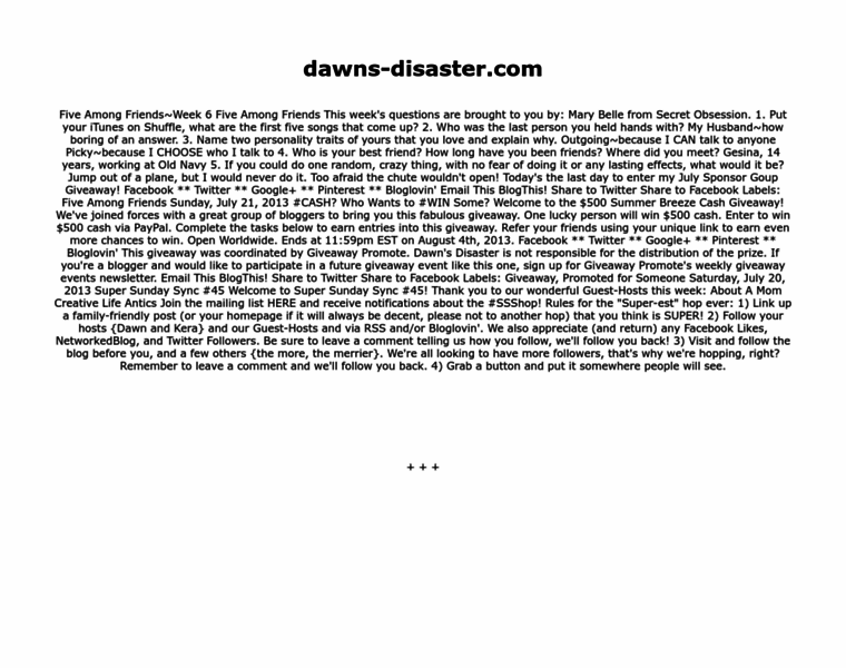Dawns-disaster.com thumbnail