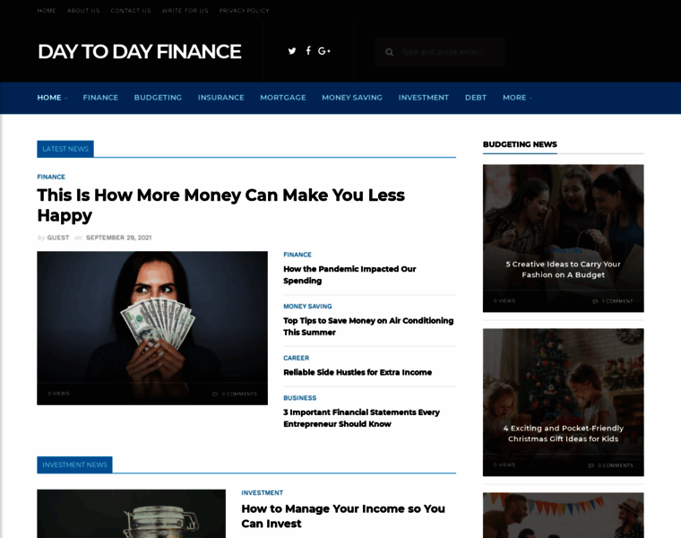 Daytodayfinance.com thumbnail