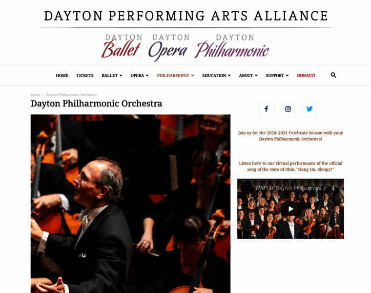 Daytonphilharmonic.com thumbnail