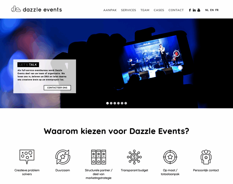 Dazzle-events.be thumbnail