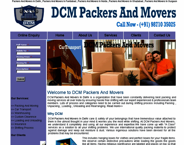 Dcmpackersmovers.com thumbnail