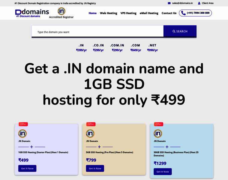 Ddomains.in thumbnail