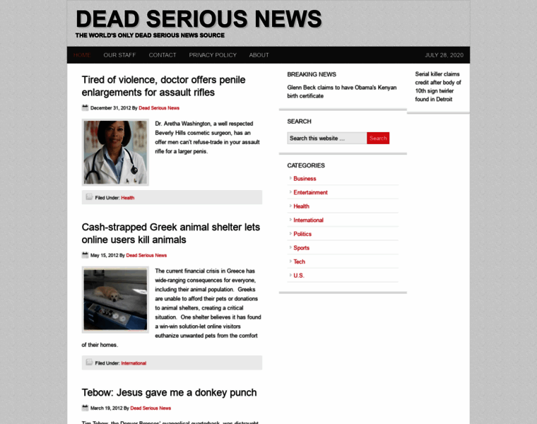 Deadseriousnews.com thumbnail