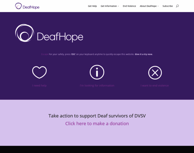 Deaf-hope.org thumbnail