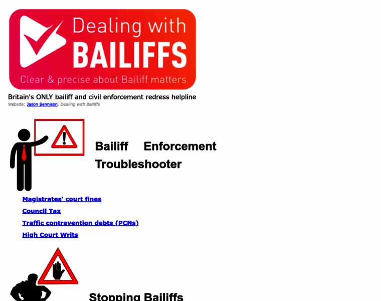 Dealingwithbailiffs.co.uk thumbnail
