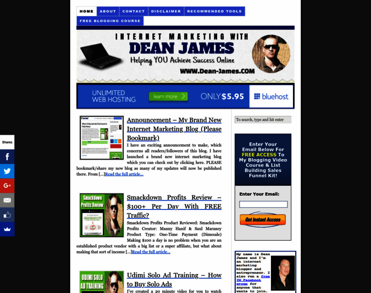 Dean-james.com thumbnail