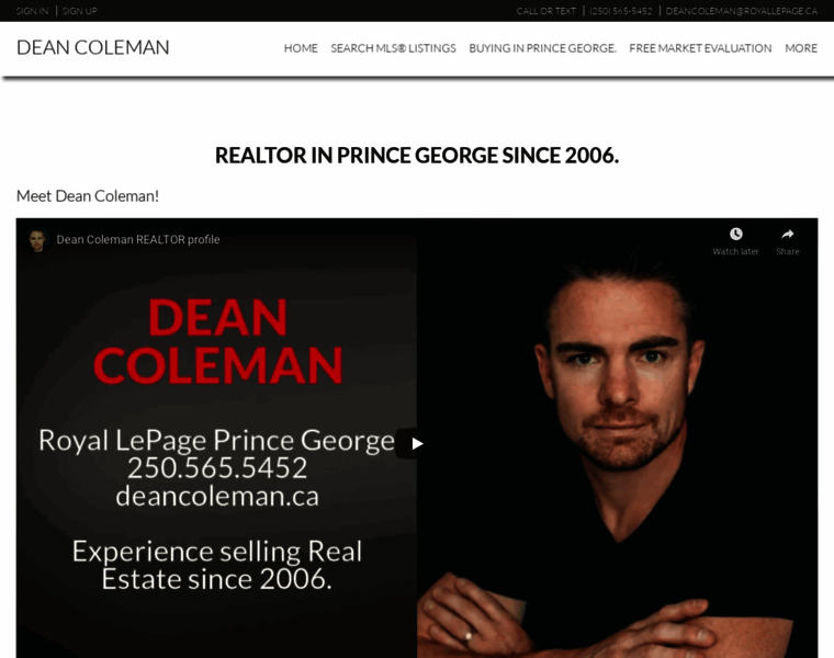 Deancoleman.ca thumbnail