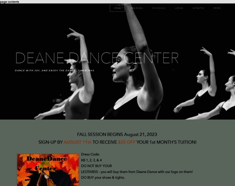 Deanedancecenter.com thumbnail Deanedancecenter.com thumbnail
