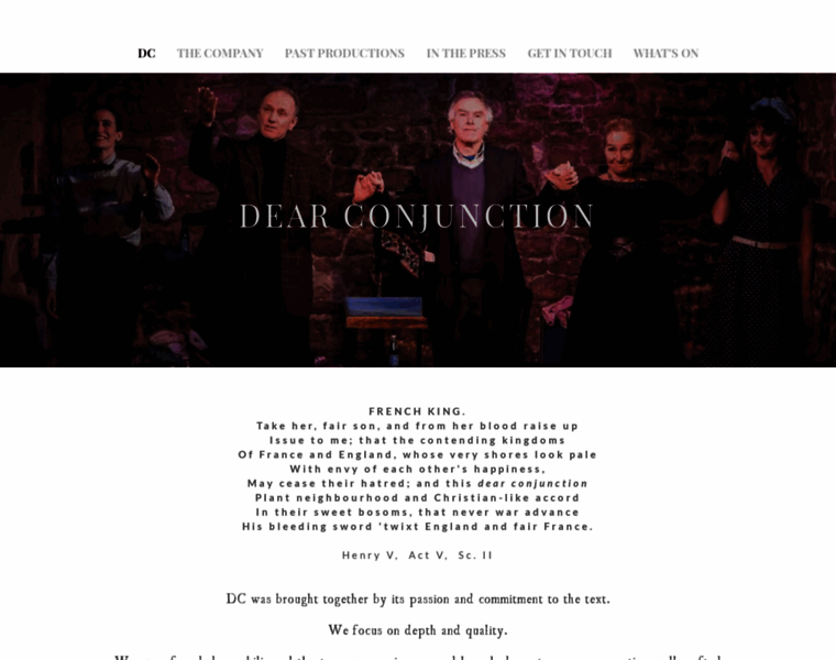 Dearconjunction-paris-theatre.com thumbnail